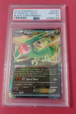 PSA 10 2015 Pokemon XY Flygon EX - Holo Black Star Promo #XY61 - Low Pop - Image 1