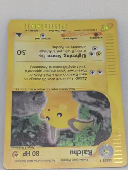 Raichu H25/H32 Skyridge Holo Foil Rare Pokemon TCG Nintendo Pikachu e-reader - Image 4