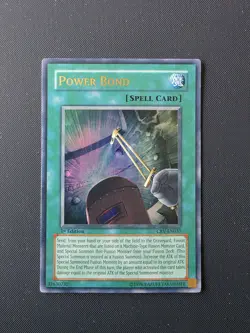 Power Bond First Edition CRV-EN037 Ultra Rare Holo 1st Edition Yu-Gi-Oh - Image 1