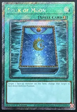 Book of Moon RA02-EN050 Platinum Secret Rare 1st Edition Yu-Gi-Oh! Mint - Image 1