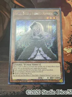 Yugioh Ghost Belle & Haunted Mansion Platinum Secret Rare RA01-EN011 - Image 2