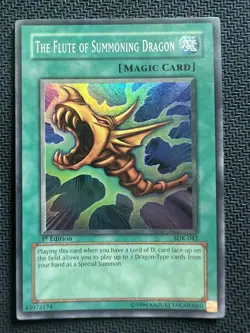 Yugioh - The Flute of Summoning Dragon SDK-042 - Super Rare 1st Edition NM - Image 1