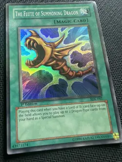Yugioh - The Flute of Summoning Dragon SDK-042 - Super Rare 1st Edition NM - Image 4
