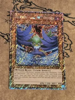 Yugioh Blackwing - Gale the Whirlwind RA03-EN215 1st Ed Platinum Secret Rare NM - Image 1