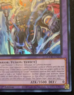 Gouki The Tyrant Ogre DOOD-EN036 1st Ed. Super Rare Doom Of Dimensions Yu-Gi-Oh! - Image 5