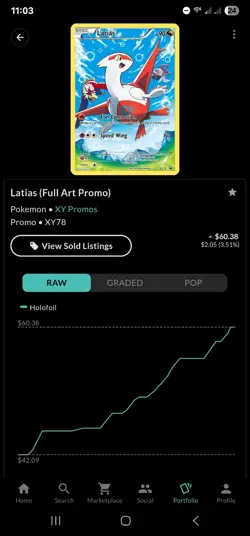 Pokemon 2013 XY Promos Latias Black Star Promo Card XY78 MP - Image 2