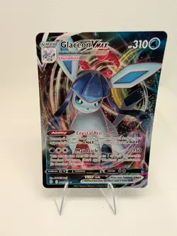 Pokemon TCG Glaceon VMAX 041/203 Holo Rare Full Art Card 2021 Evolving Skies - Image 1