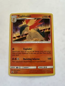Typhlosion SM185 Black Star Promo Holo NM Pokemon Card - Image 1