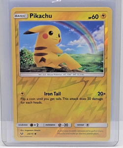 Pikachu 28/73 Shining Legends Holo Pokemon Card 2017 TCG Holo - Image 1