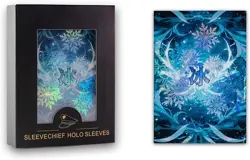 SleeveChief Premium Design Trading Card Sleeves Japanese size (62x89mm), Blue - Image 1