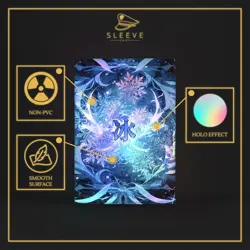 SleeveChief Premium Design Trading Card Sleeves Japanese size (62x89mm), Blue - Image 2