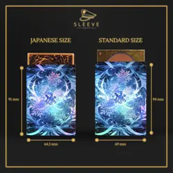 SleeveChief Premium Design Trading Card Sleeves Japanese size (62x89mm), Blue - Image 3