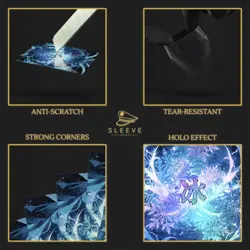 SleeveChief Premium Design Trading Card Sleeves Japanese size (62x89mm), Blue - Image 4