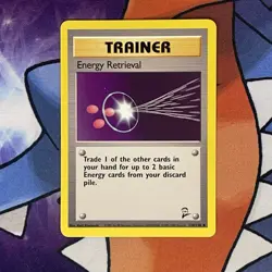 Energy Retrieval Base Set 2 Pokemon Card LP - Image 1