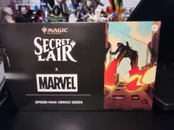 MTG Secret Lair Marvel's Spider-Man: Heroic Deeds NON-FOIL Edition New Sealed - Image 1