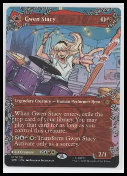MTG Gwen Stacy #209 Borderless Regular Marvel Spider-Man Universes 2025 - Image 1