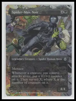 MTG Spider-Man Noir Borderless Foil Uncommon Marvel Spider-Man 2025 - Image 1