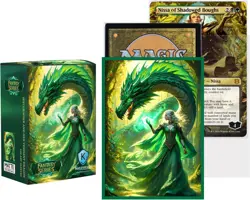 100 PCS MTG Card Sleeves with Perfect Fit Spellbinder and Her Verdant Dragon - Image 2
