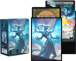100 MTG Card Sleeves with 100 Inner Sleeves, Textured Back Art Tarkir Dragon - Image 2