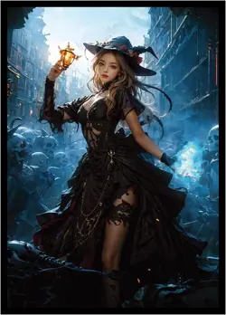 100 PCS MTG Card Sleeves with Inner - Art Matte - Fit Standard Clear - Image 1
