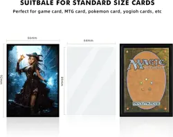 100 PCS MTG Card Sleeves with Inner - Art Matte - Fit Standard Clear - Image 3