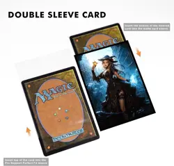 100 PCS MTG Card Sleeves with Inner - Art Matte - Fit Standard Clear - Image 4