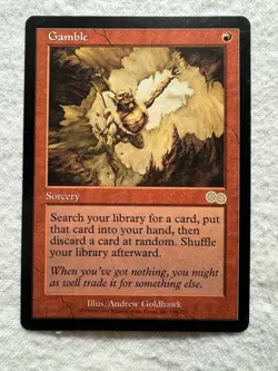 MTG - Gamble - Urza's Saga - LP - Free Shipping! - Image 1