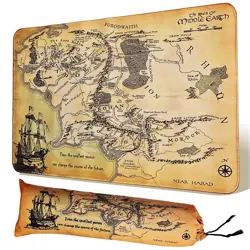MTG Playmat Non-Slip WaterProof Rubber Card Game Mat 24x14in with Storage Bag - Image 1