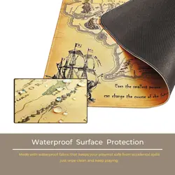 MTG Playmat Non-Slip WaterProof Rubber Card Game Mat 24x14in with Storage Bag - Image 4