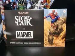MTG Secret Lair x Marvel's Spider-Man: Daily Bugle Breaking News NonFoil In Hand - Image 1