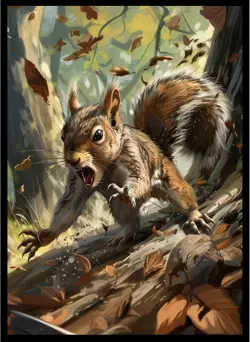 (Squirrel) - 100ct Matte TCG/MTG Card Art Sleeves Multi - Image 1
