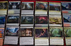 MTG 18x non basic lands mixed sets magic cards MP thriving moor bluff grove - Image 1