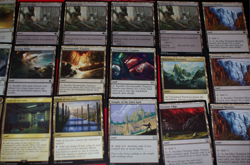MTG 18x non basic lands mixed sets magic cards MP polluted mire - Image 1