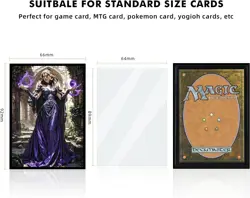 100 MTG Card Sleeves with 100 Inner Sleeves, Textured Back Art Liliana - Image 3