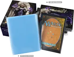 100 MTG Card Sleeves with 100 Inner Sleeves, Textured Back Art Liliana - Image 5