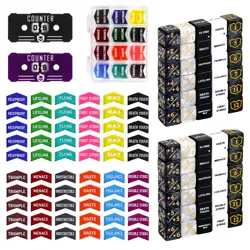 Sixpointes MTG Dice Counters Set 122 Pcs Life +1 Commander Buff TCG Card Game - Image 1