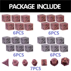 MTG DND Metal Dice Set 31 pcs Counter +1/-1 Mini RPG TCG Tabletop Card Game - Image 2