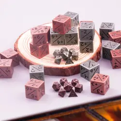MTG Dice Set Metal Counter D6 + D&D RPG Polyhedral Dice 24+14 Pieces Card Games - Image 4