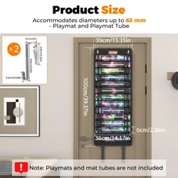 Playmat Storage Bag Tube Holders with Hooks for MTG TCG Card Mats Case - Image 2