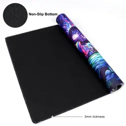 MTG Playmat TCG Card Game Mat Non-Slip Rubber Stitched Edge Swamp 24x14 - Image 5