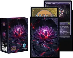 100 MTG Card Sleeves with 100 Inner Sleeves, Textured Back Art Black Lotus - Image 2