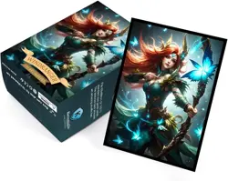 100 MTG Card Sleeves with 100 Inner Sleeves, Textured Back Art Windranger  - Image 6