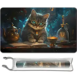 MTG Playmat 24x14in Stitched Card Game TCG Mouse Pad with Storage Bags - Image 1