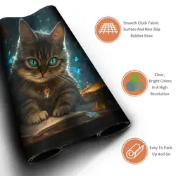 MTG Playmat 24x14in Stitched Card Game TCG Mouse Pad with Storage Bags - Image 3