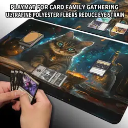 MTG Playmat 24x14in Stitched Card Game TCG Mouse Pad with Storage Bags - Image 5