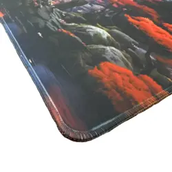 Foxtrot Designs TCG Playmat 24x14in Non-Slip MTG Card Game Mouse Pad Samurai - Image 4