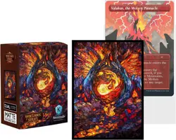 100 MTG Card Sleeves with 100 Inner Sleeves, Textured Back Art Mountain - Image 2