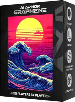 (Neon Retro Wave) - 100ct Textured Matte TCG/MTG Card Art Sleeves Multi - Image 1