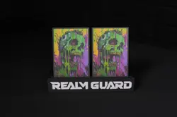 (Melting Skull) - 100ct Textured TCG/MTG Art Card Sleeves Multi - Image 2