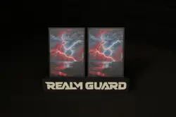 (Red/Blue Storm) - 100ct Textured Matte TCG/MTG Card Art Sleeves Multi - Image 2